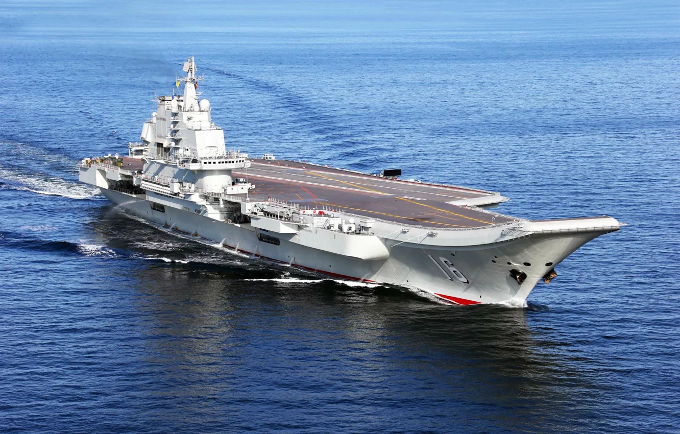 Фото обои Chinese aircraft carrier Liaoning, Kuznetsov-class, Aircraft Carrier