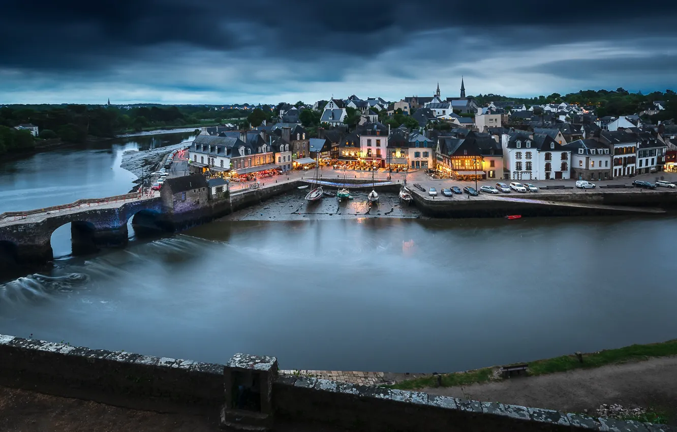 Фото обои France, Brittany, Saint-Goustan, Auray