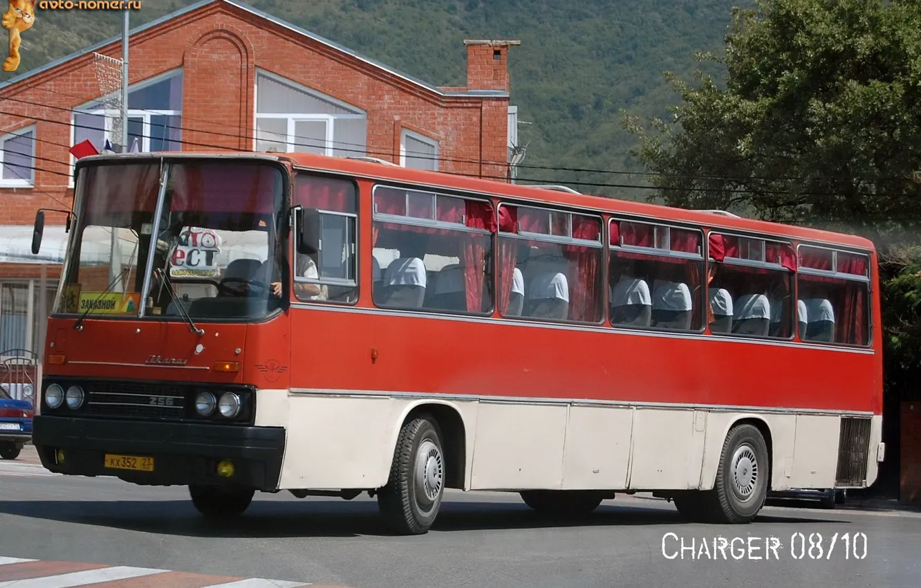 Фото обои транспорт, автобус, Икарус