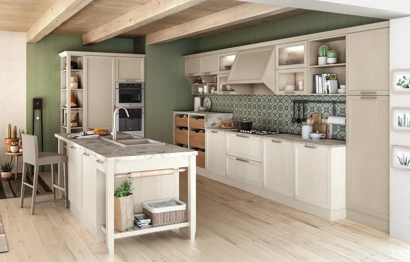 Фото обои стиль, вилла, интерьер, Италия, кухня, итальянский дизайн, Cucina Santadi