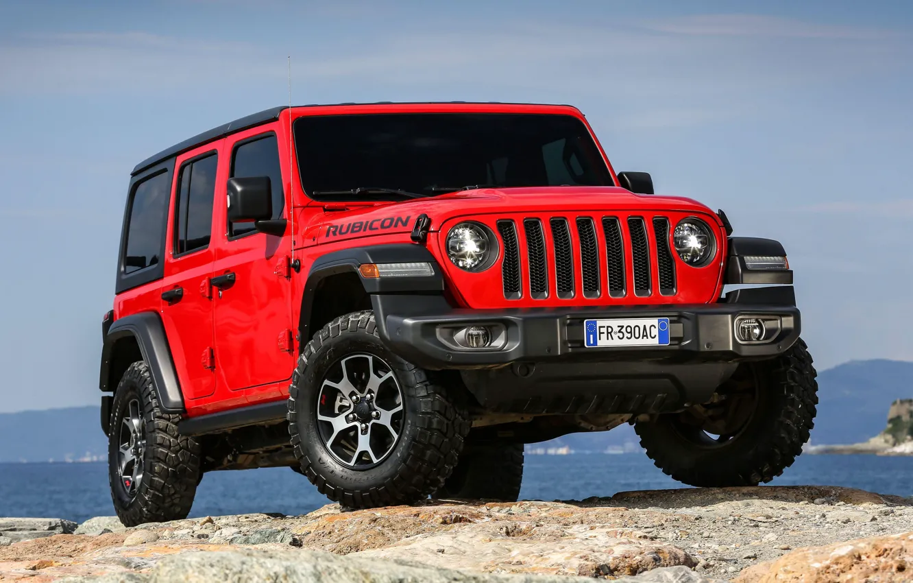 Фото обои 2018, Wrangler, Jeep, Unlimited, Rubicon, Jeep Wrangler Unlimited Rubicon 2018