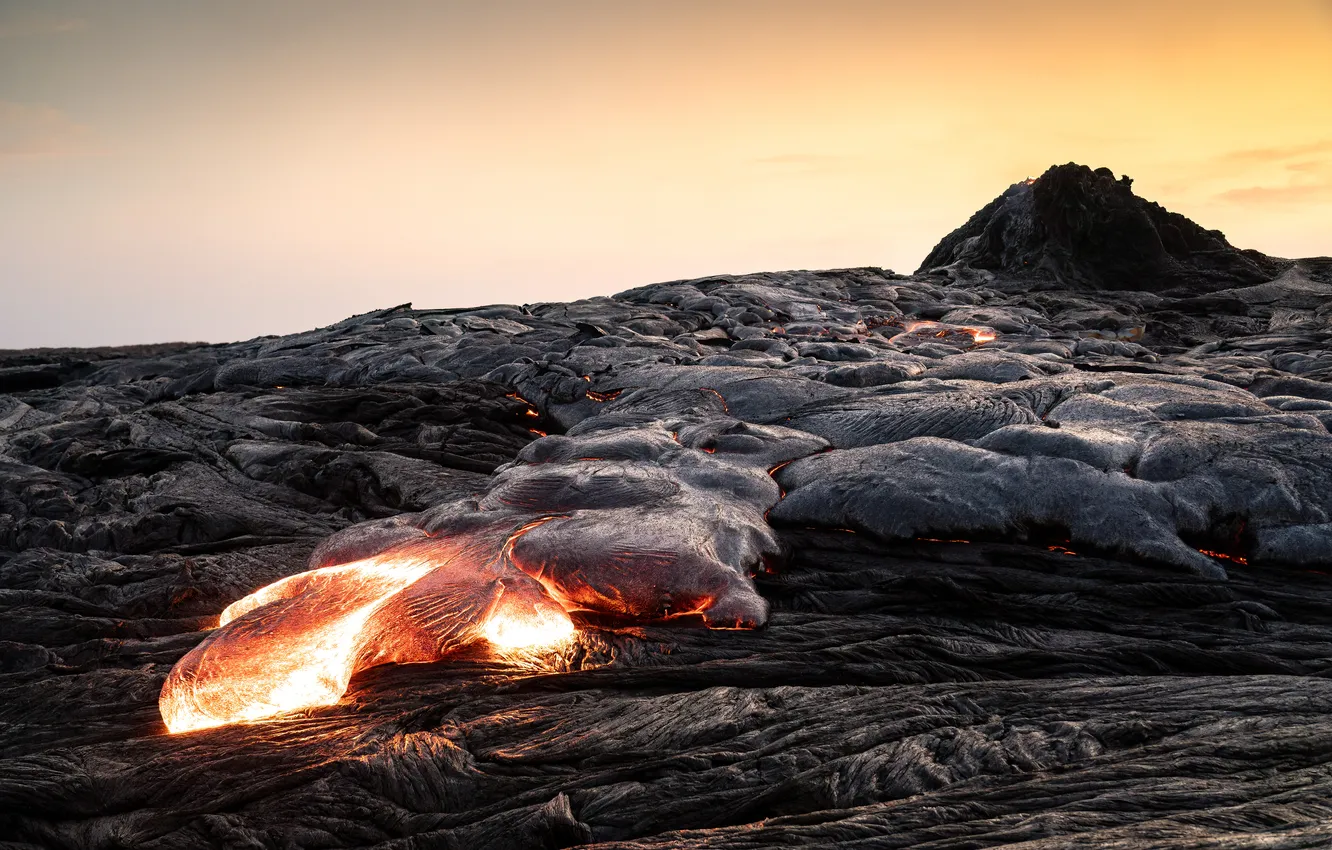 Фото обои lava, heat, temperature