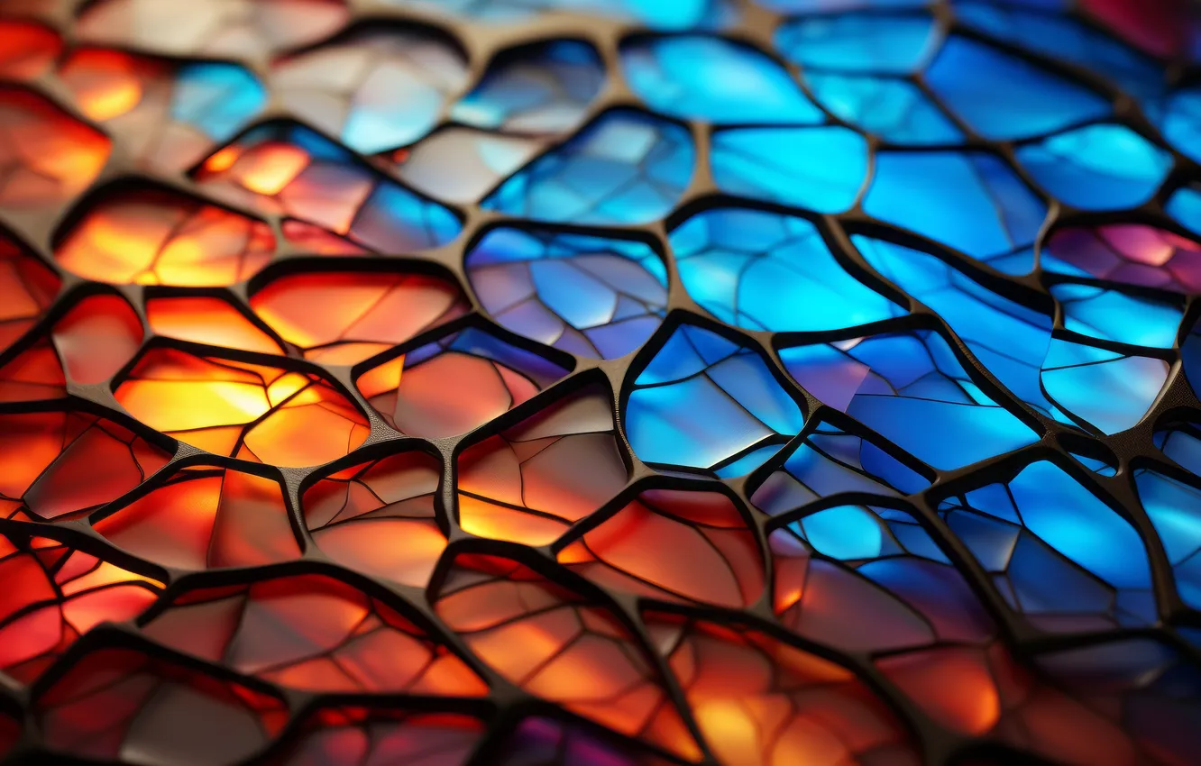 Фото обои colorful, abstract, minimalism, network, digital art, simple background, AI art