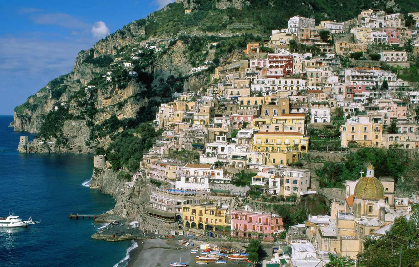 Фото обои Italy, Campania, Coast, Amalfi