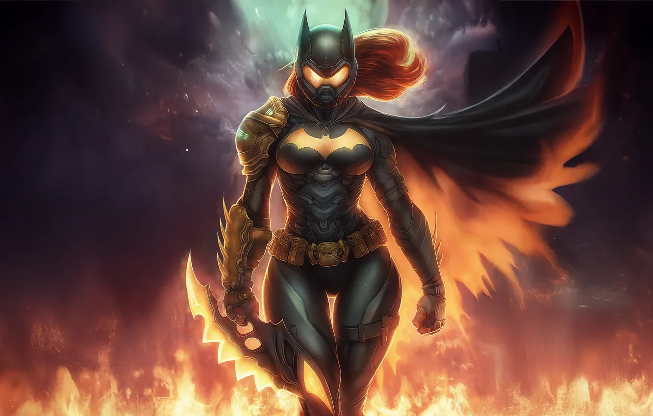 Фото обои hell, batgirl, huntres