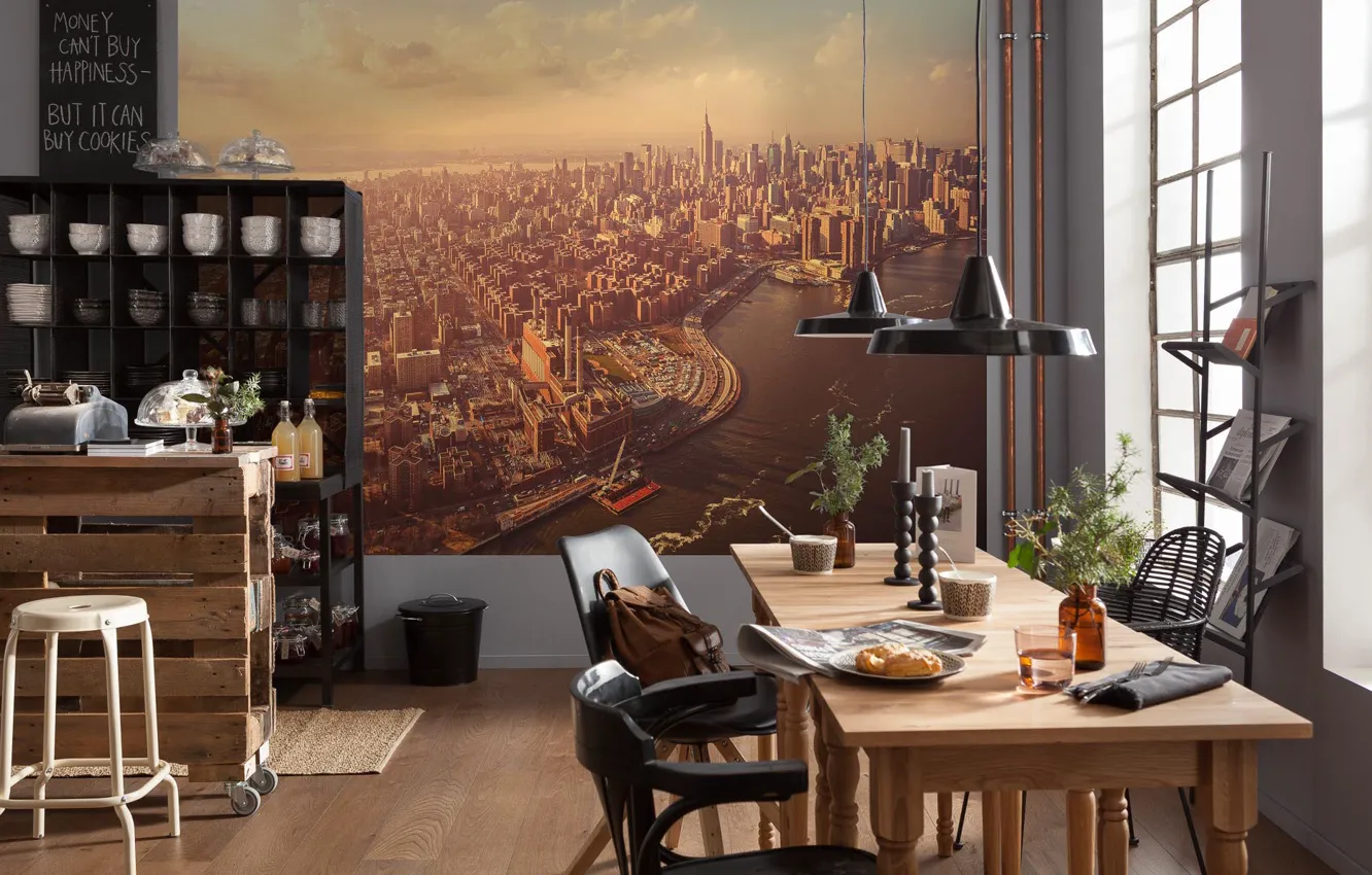 Фото обои дизайн, комната, интерьер, столовая