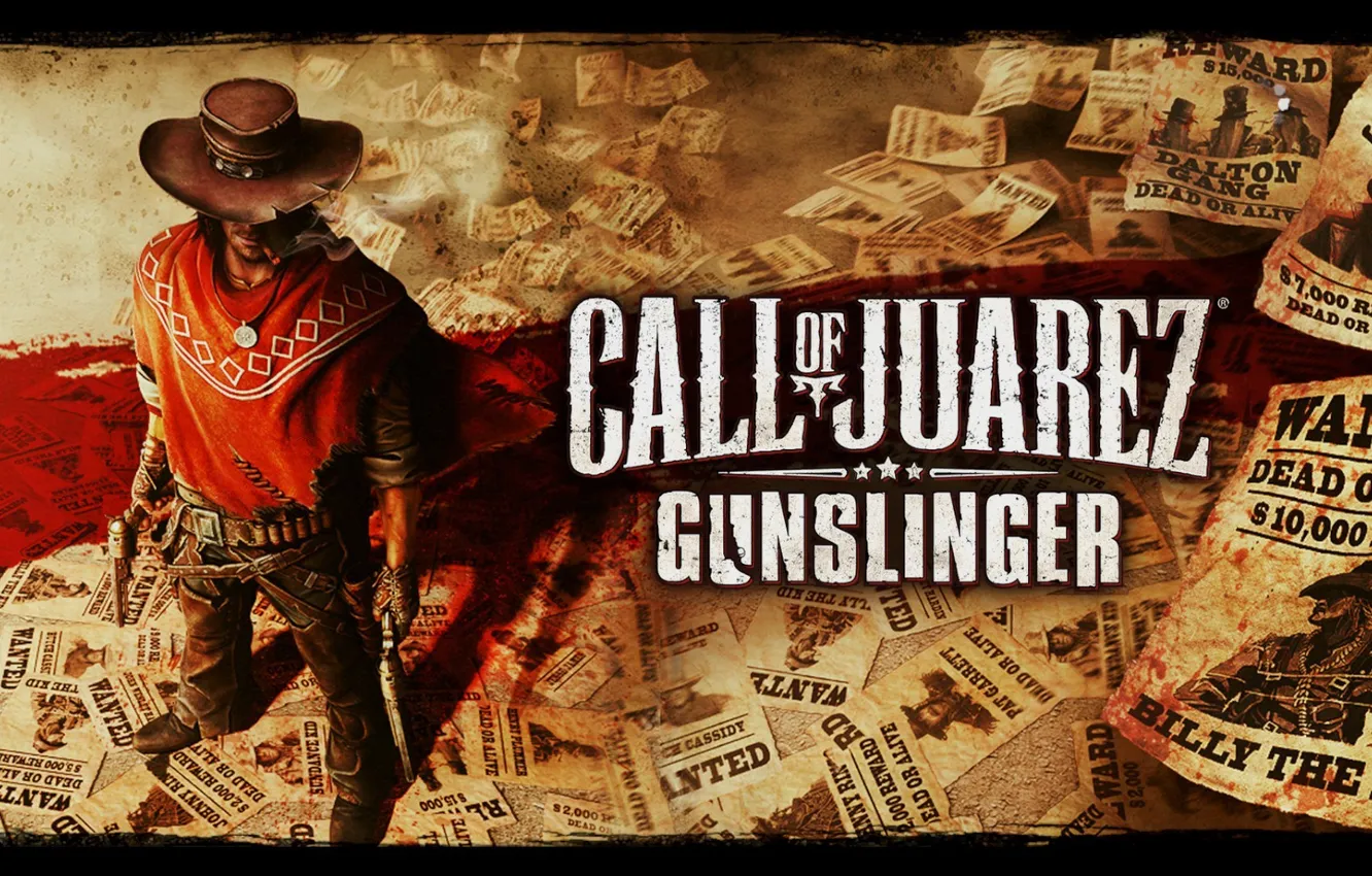 Фото обои пистолеты, ковбой, плакаты, call of juarez gunslinger