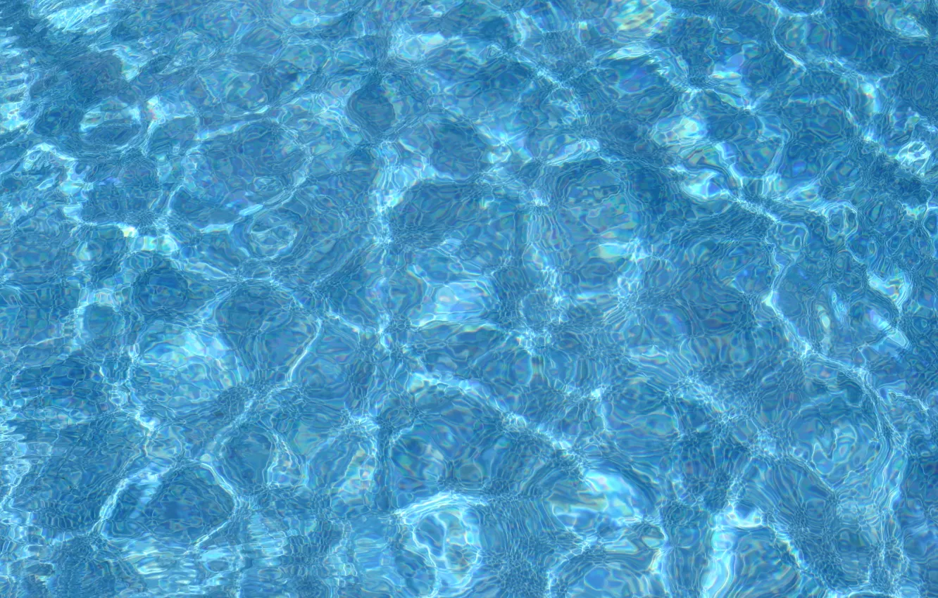Фото обои вода, блики, синева