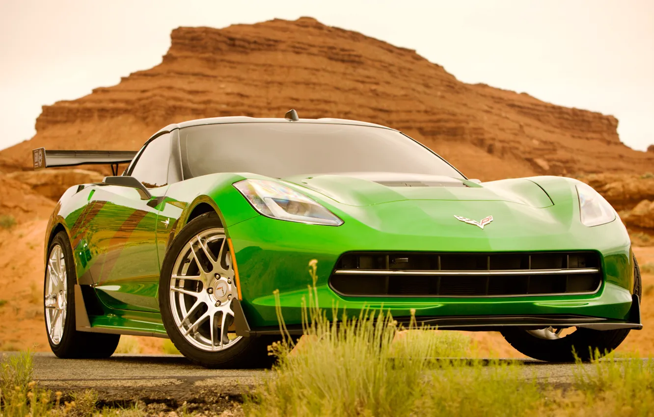Фото обои фильм, Corvette, Chevrolet, автобот, Stingray, 2014, Трансформеры 4, Transformers 4