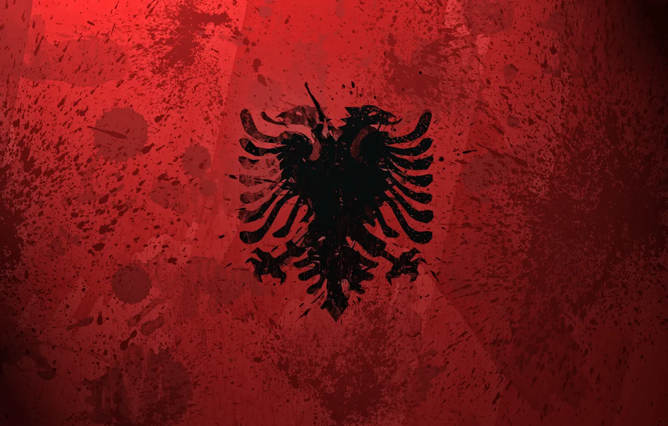 Фото обои краски, флаг, Албания, Albania