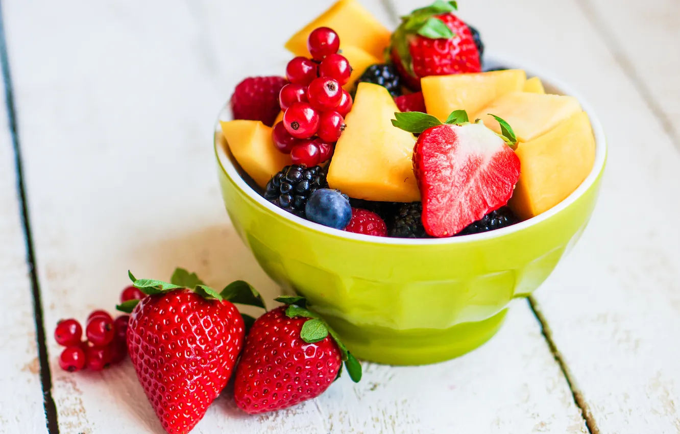 Фото обои ягоды, клубника, миска, фрукты, fresh, десерт, fruit, berries