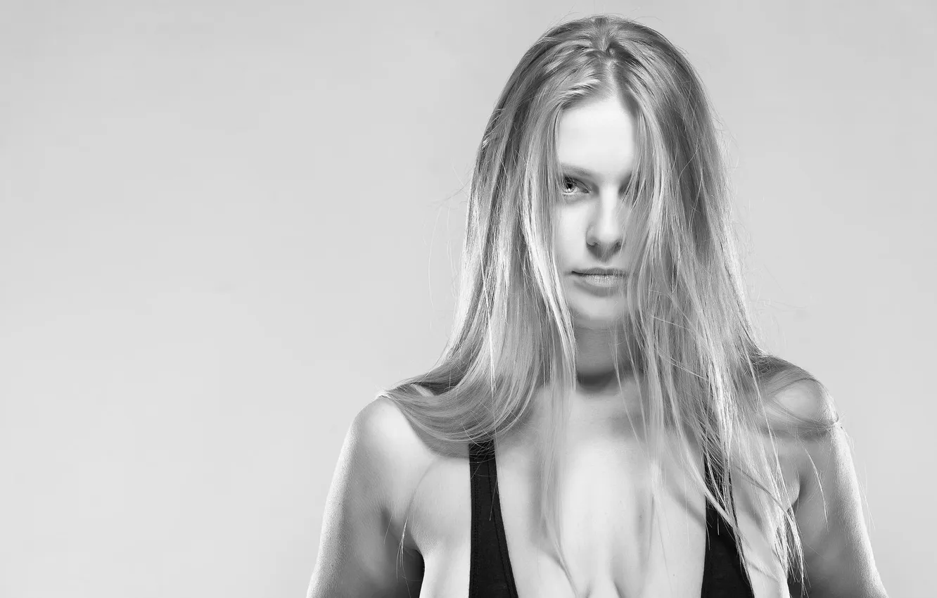 Фото обои взгляд, фон, портрет, Katrin