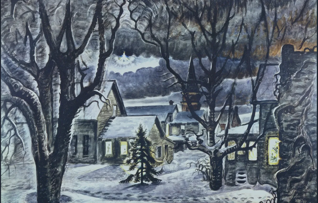 Фото обои Charles Ephraim Burchfield, The Star, 1941–48