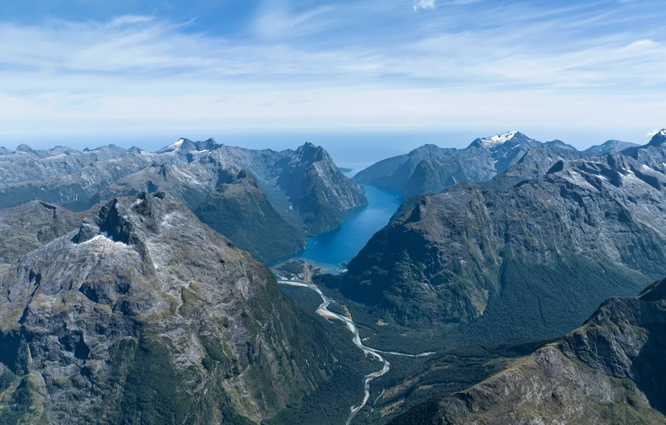 Фото обои sky, landscape, mountains