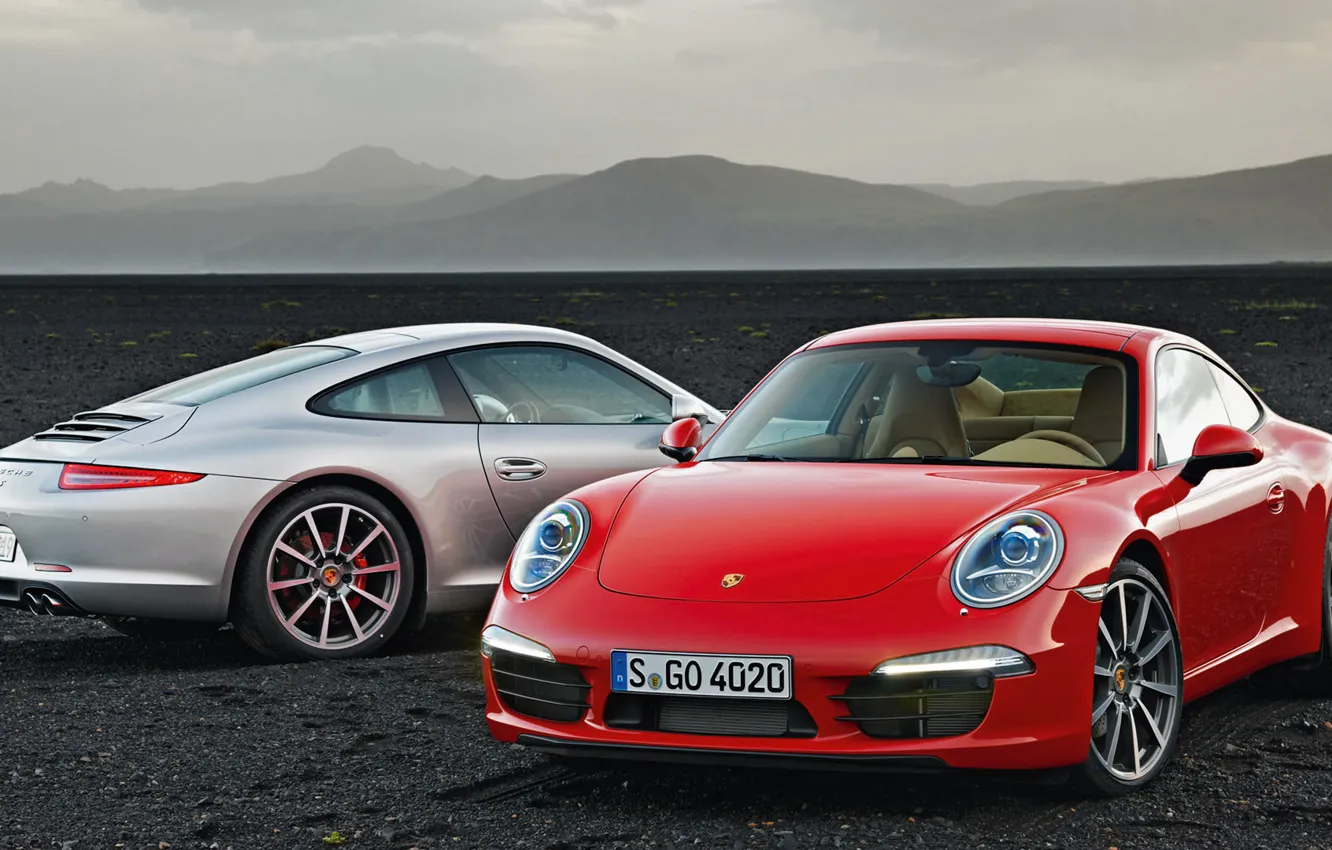 Фото обои 911, Porsche, cars, Carrera, red and white, sportcars, porsche wallpaper