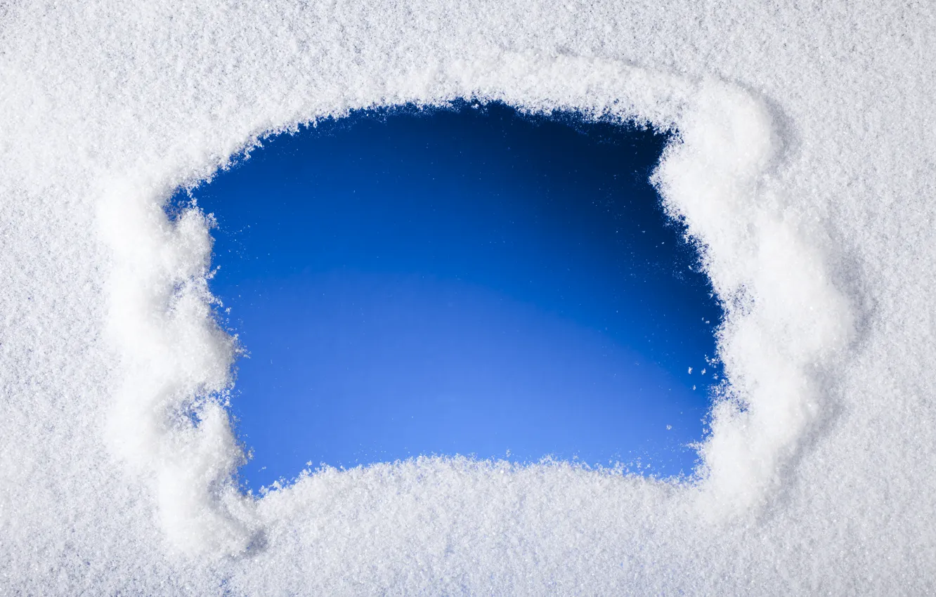 Фото обои зима, снег, снежинки, blue, winter, snow