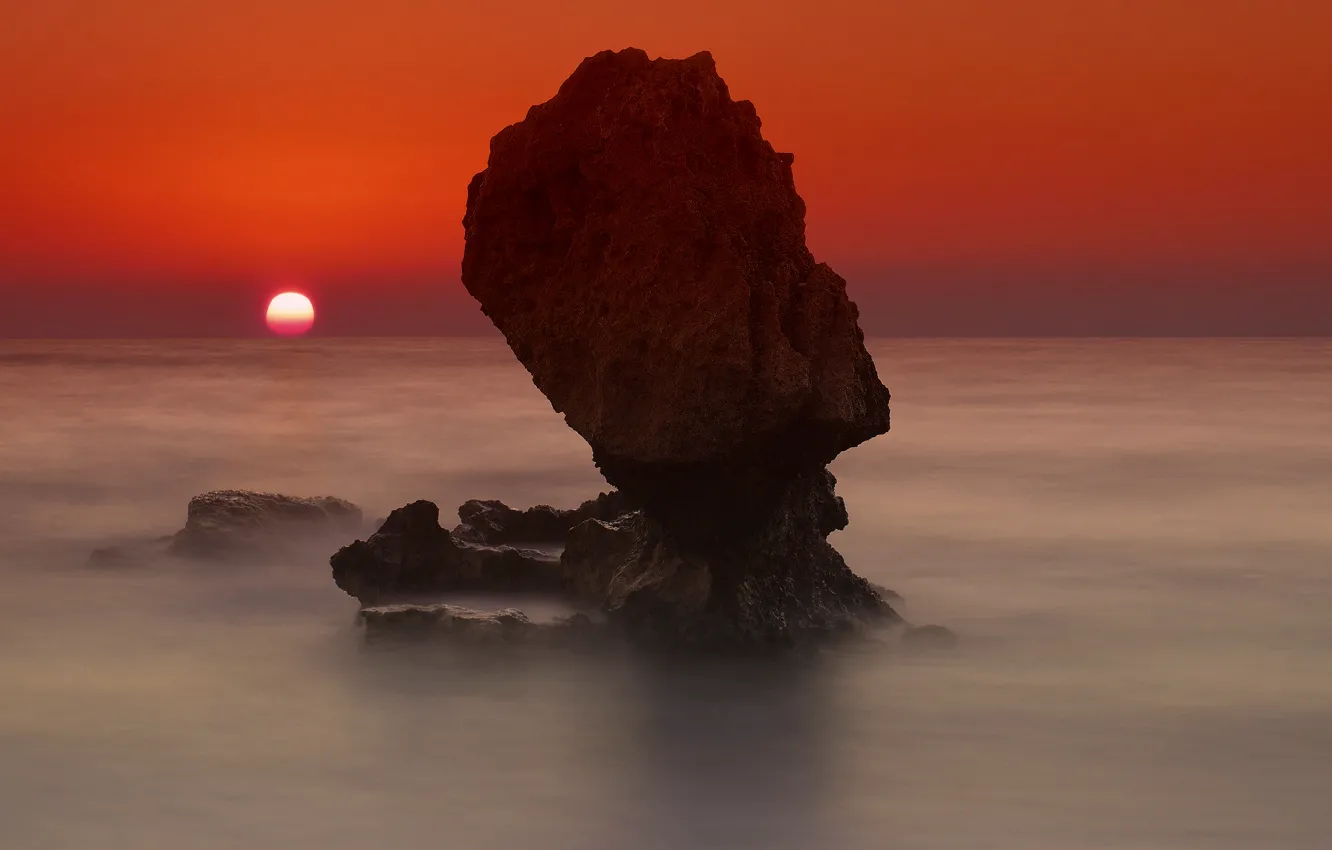 Фото обои закат, Греция, Родос