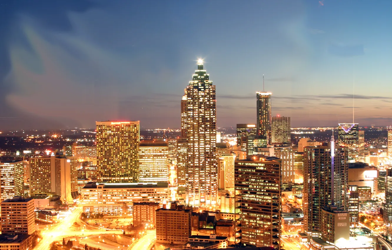 Фото обои city, город, USA, США, Georgia, Атланта, Atlanta, Джорджия