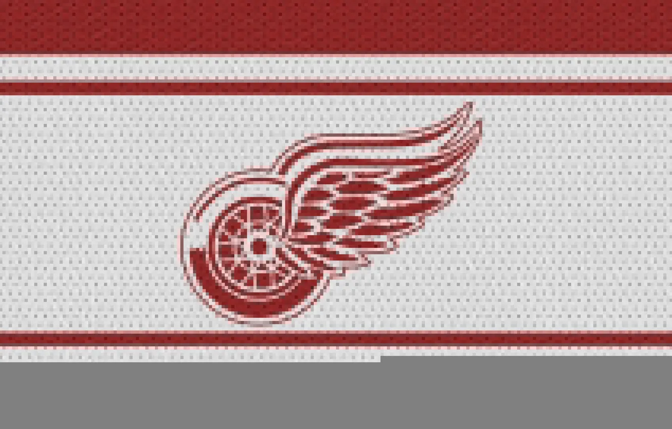 Фото обои red, logo, wings, detroit, hockey
