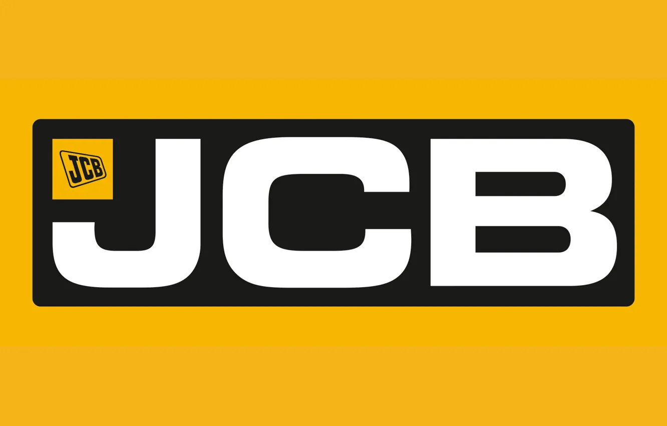 Фото обои logo, construction, jcb