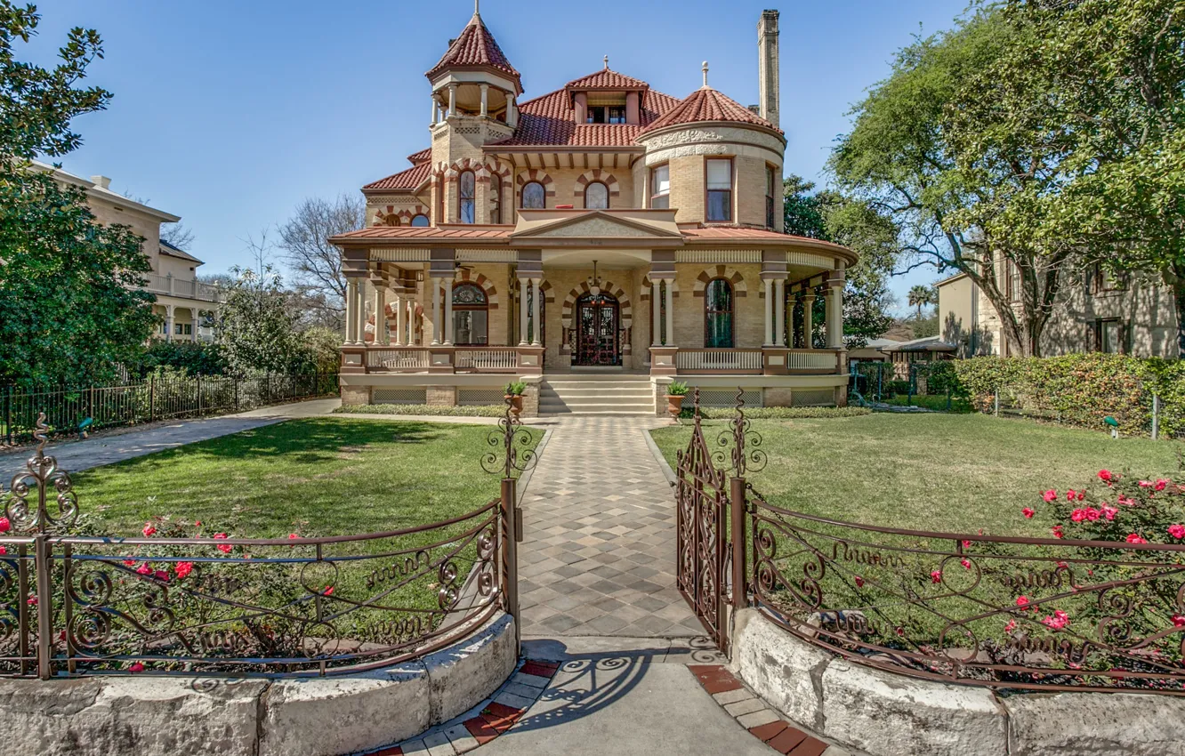 Фото обои город, вилла, архитектура, особняк, Техас, San Antonio, Сан Антонио, The Kalteyer House