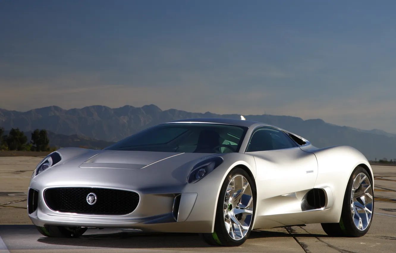 Фото обои Concept, Jaguar, концепт, ягуар, автомобиль, C-X75