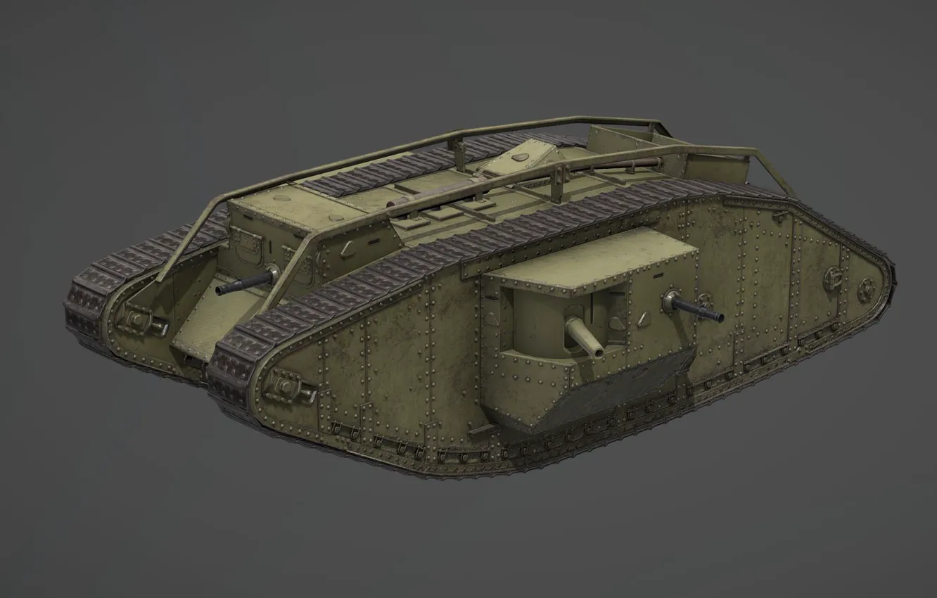 Фото обои Британия, Первая Мировая война, Mark IV Male