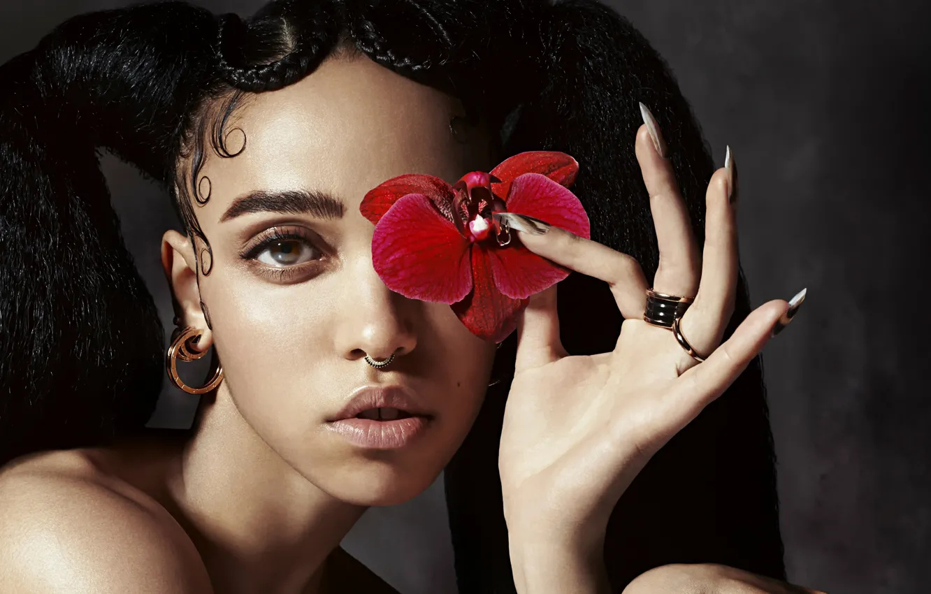 Фото обои автор песен, британская певица, Талия Дебретт Барнетт, FKA twigs
