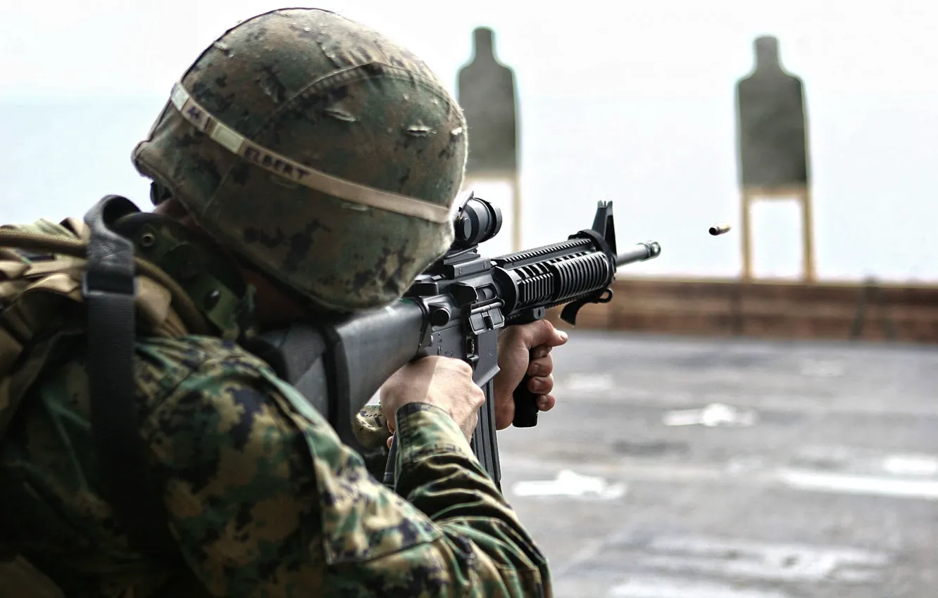 Фото обои оружие, пуля, солдат, стрельба, камуфляж, прицел, винтовка, soldier
