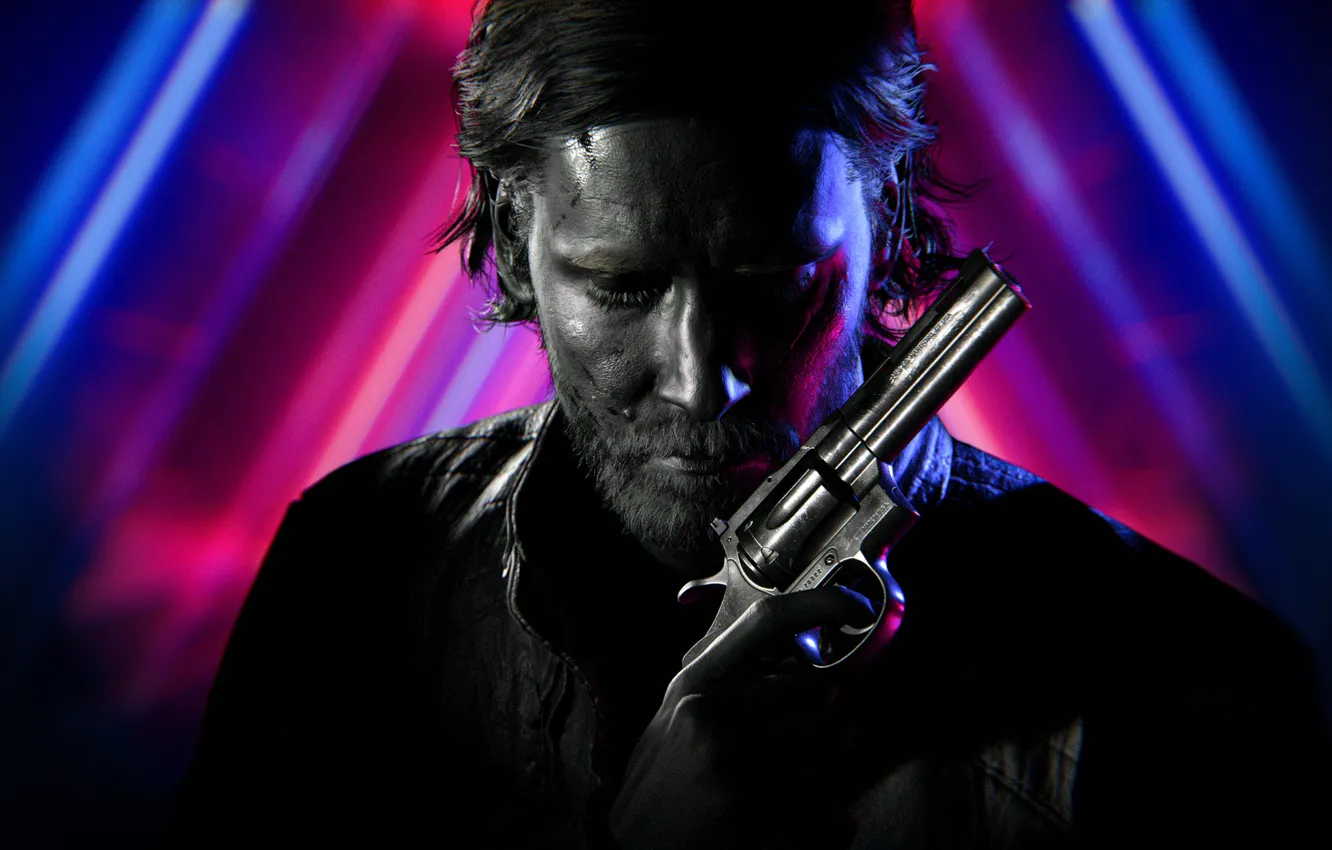 Фото обои Games, Dark aesthetic, Alan Wake 2, Neon background