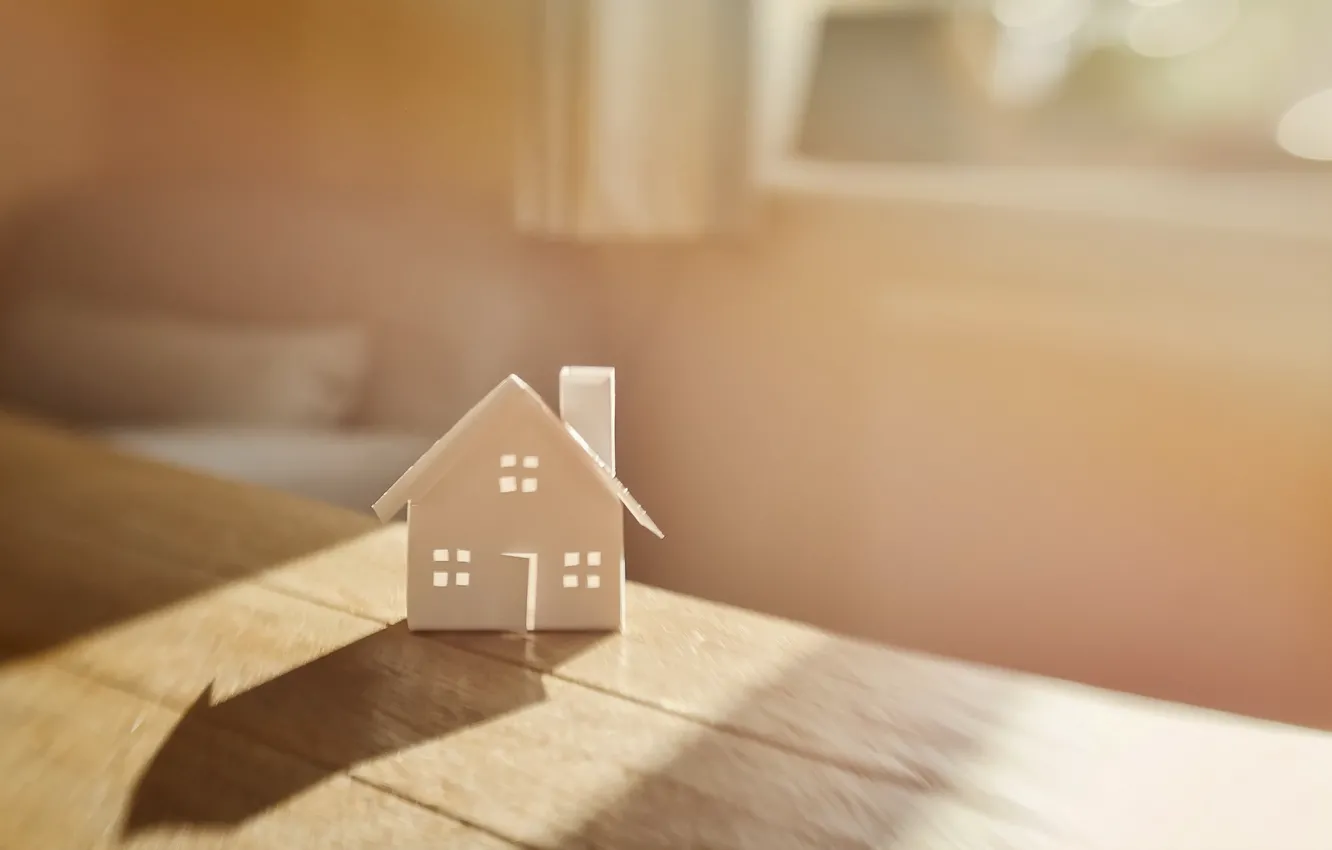 Фото обои свет, дома, домик