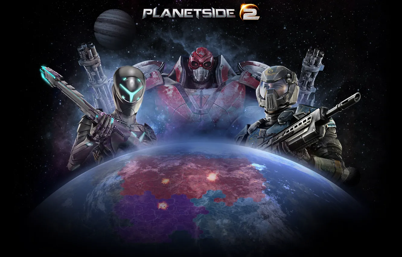 Фото обои Sony Online Entertainment, Иннова, Innova, 4game, Planetside 2, онлайн игры