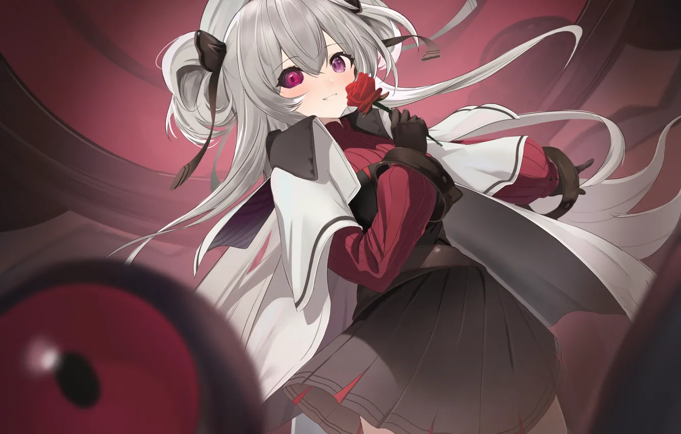 Фото обои глаза, девушка, розы, Alchemy Stars, Eicy