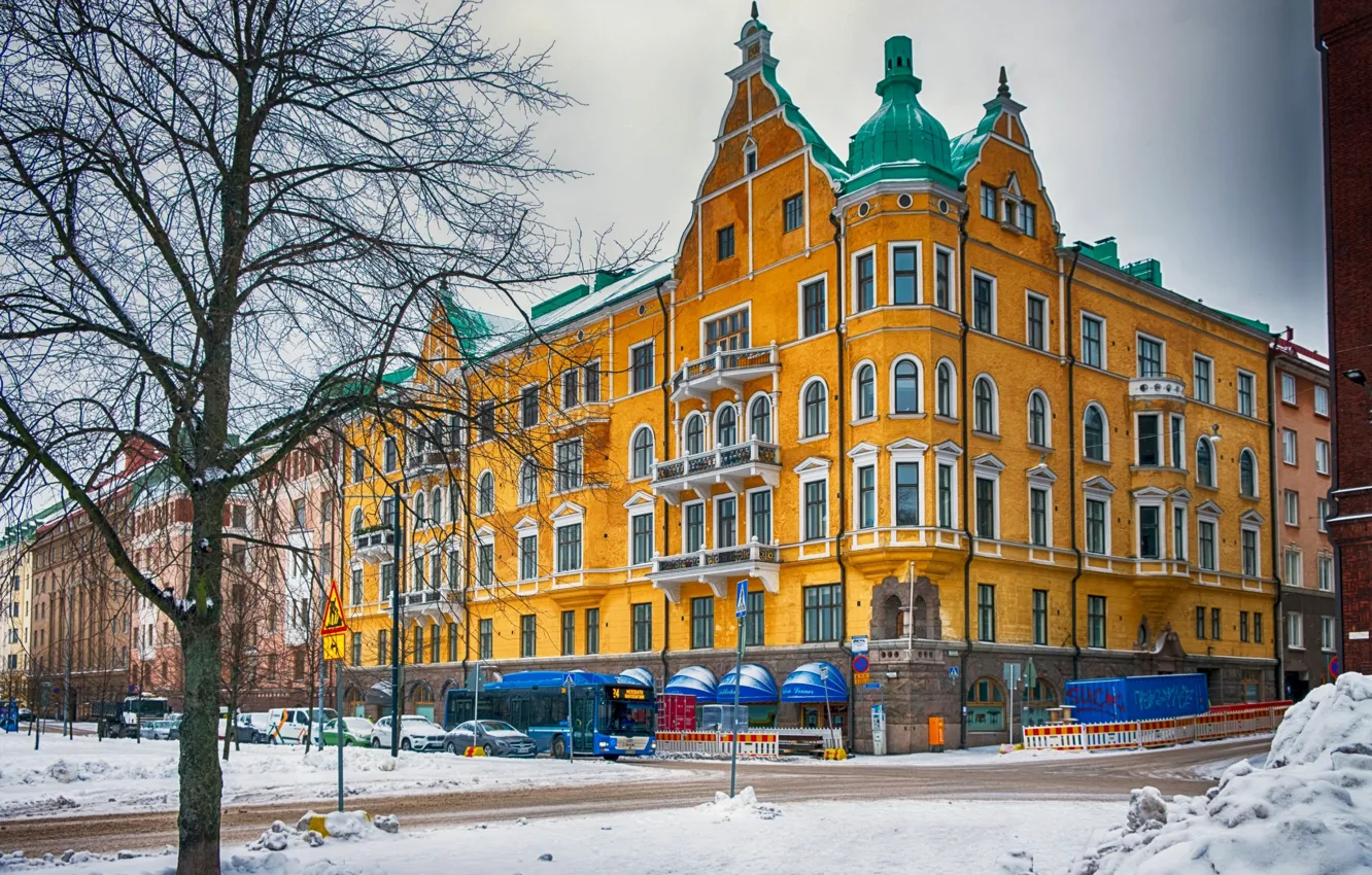 Фото обои здание, Финляндия, Хельсинки