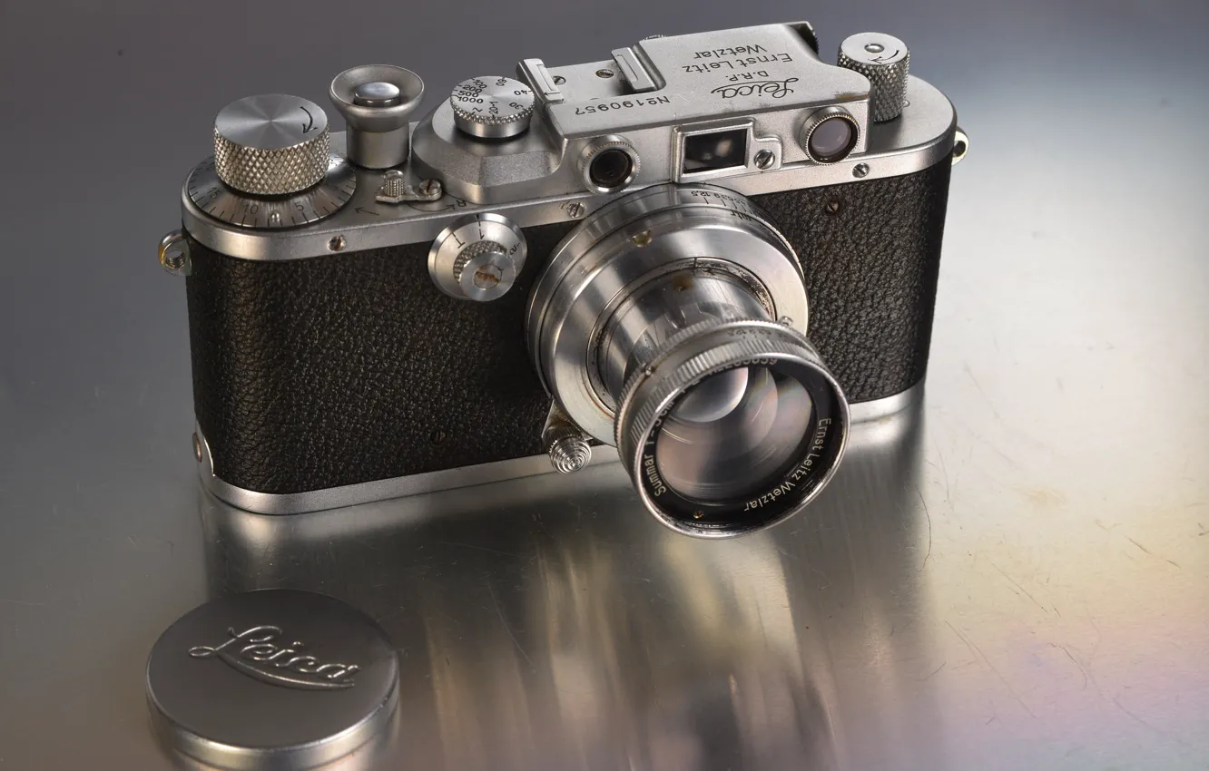 Фото обои фон, камера, Leica IIIa