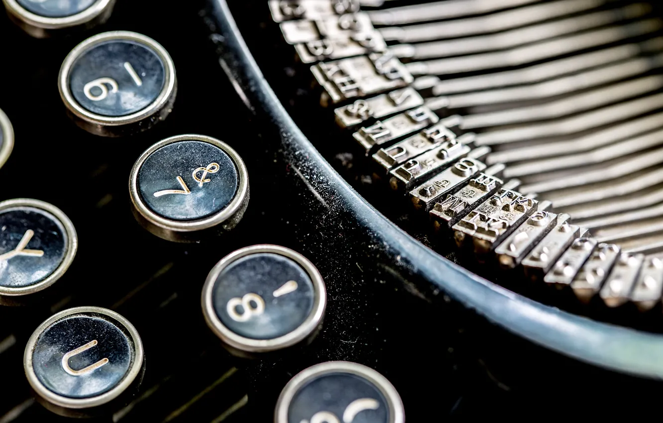 Фото обои макро, Abandoned, Typewriter