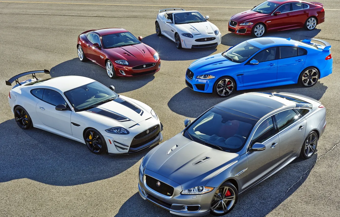 Фото обои фон, Jaguar, Ягуар, Convertible, XKR-S, модельный ряд, XFR-S, XJR