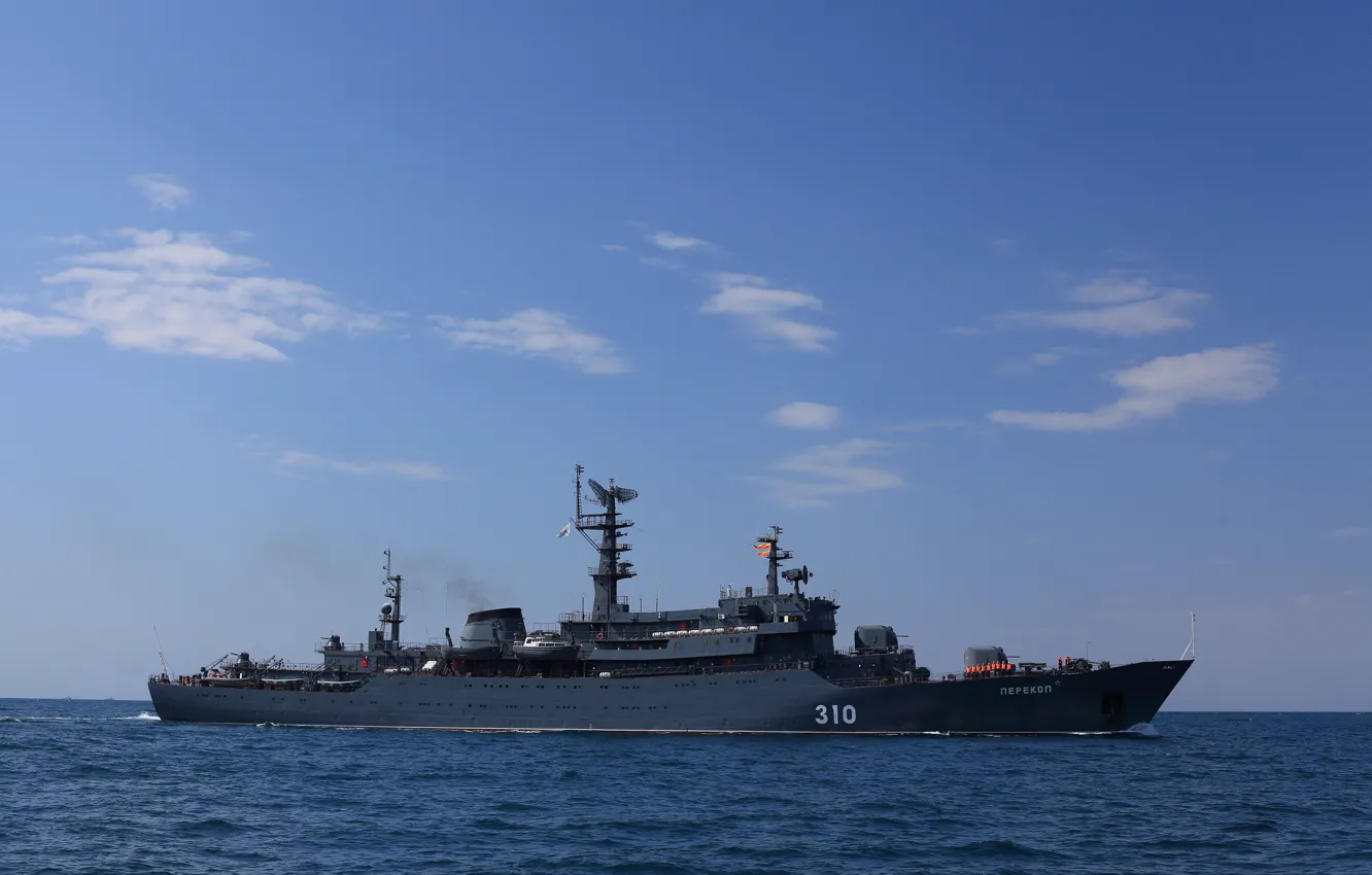 Фото обои ВМФ, Черное море, перекоп, учебный корабль