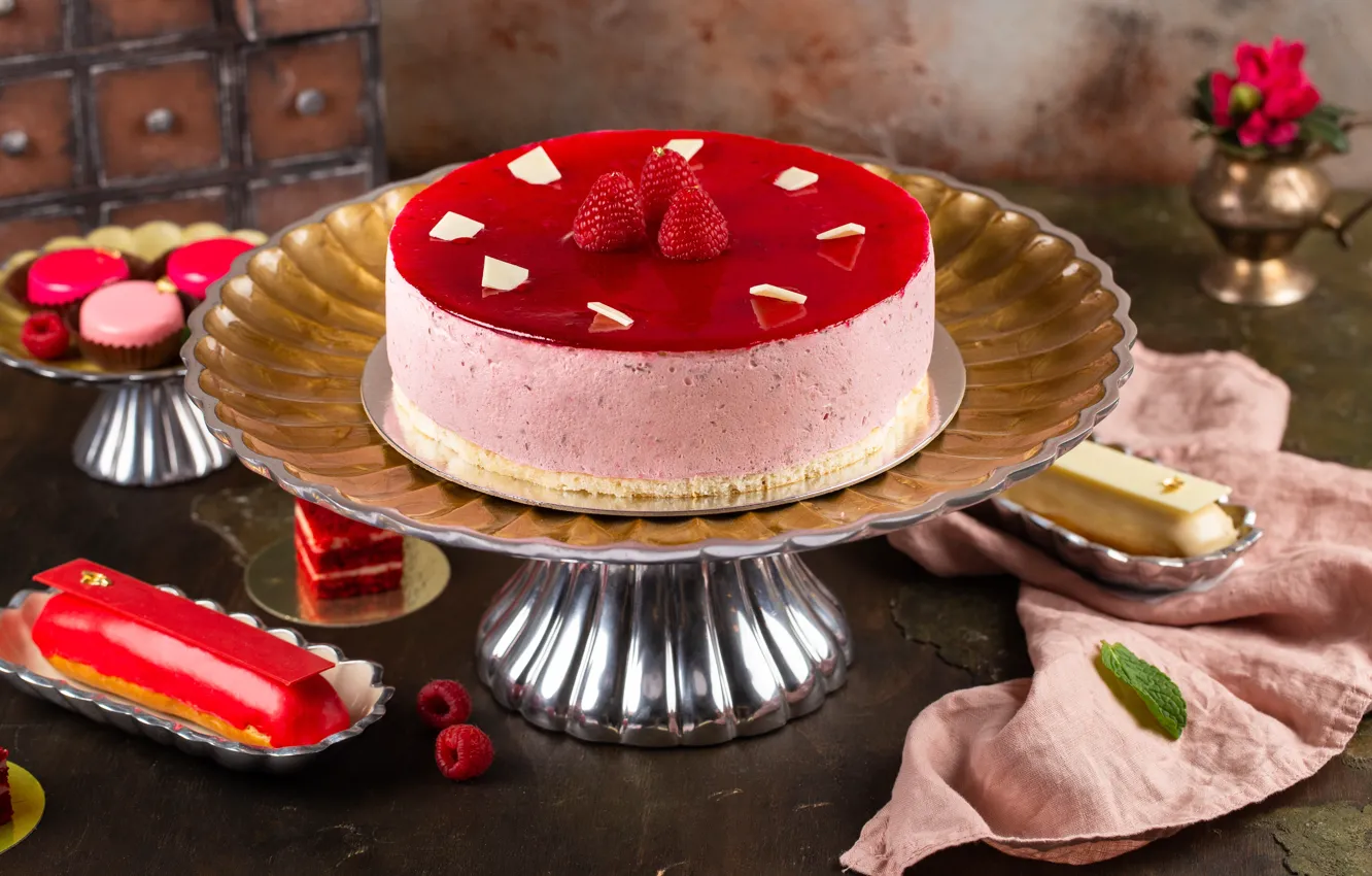 Фото обои сладости, пирожное, выпечка, тортик