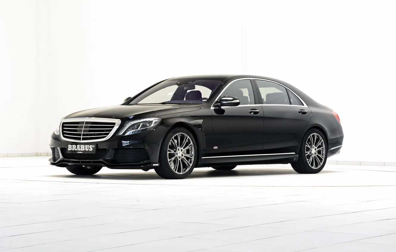 Фото обои черный, Mercedes-Benz, Brabus, седан, мерседес, Hybrid, брабус, гибрид