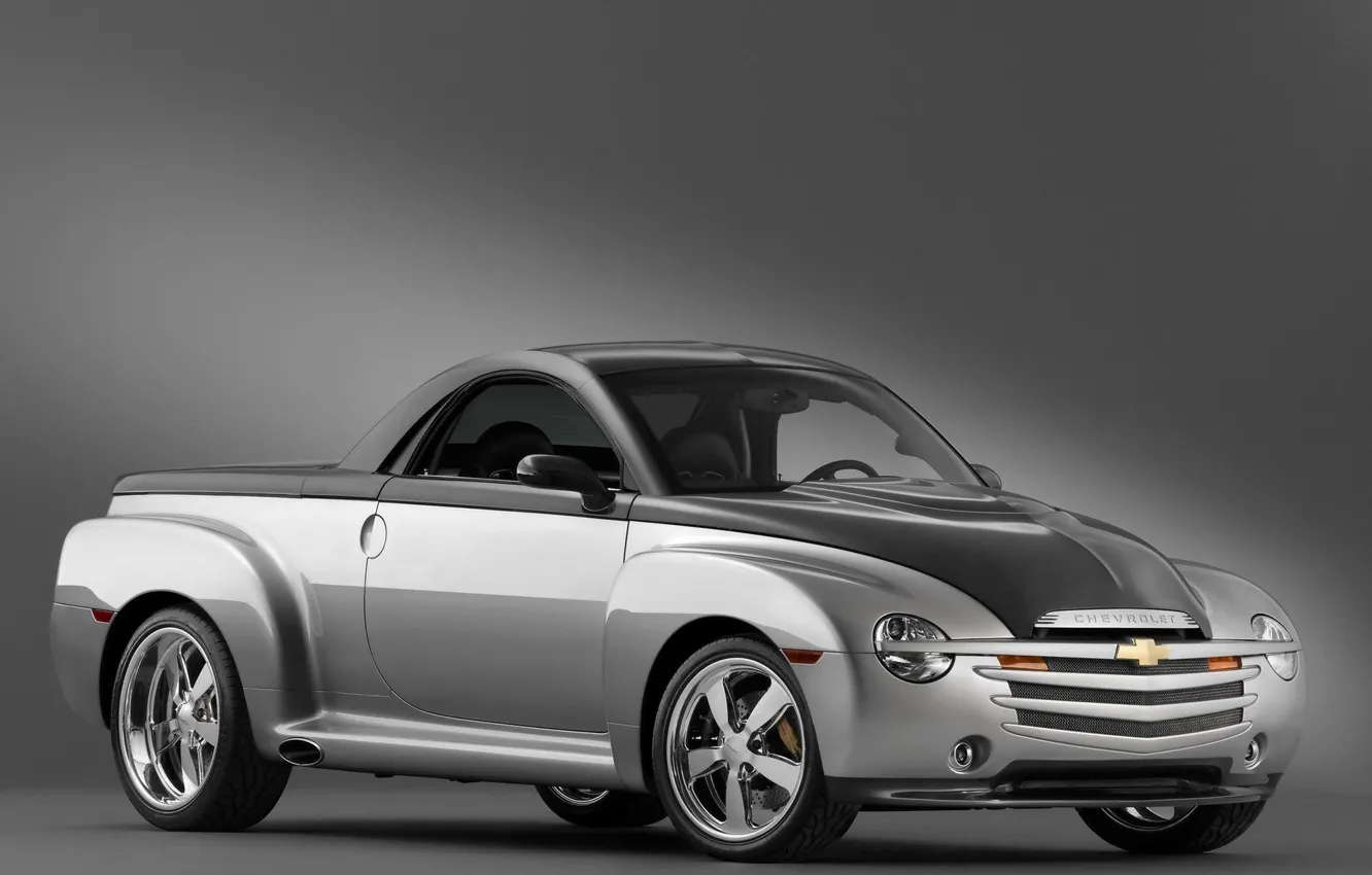 Фото обои Chevrolet, Design, Silver, ASC SSR, Diamondback