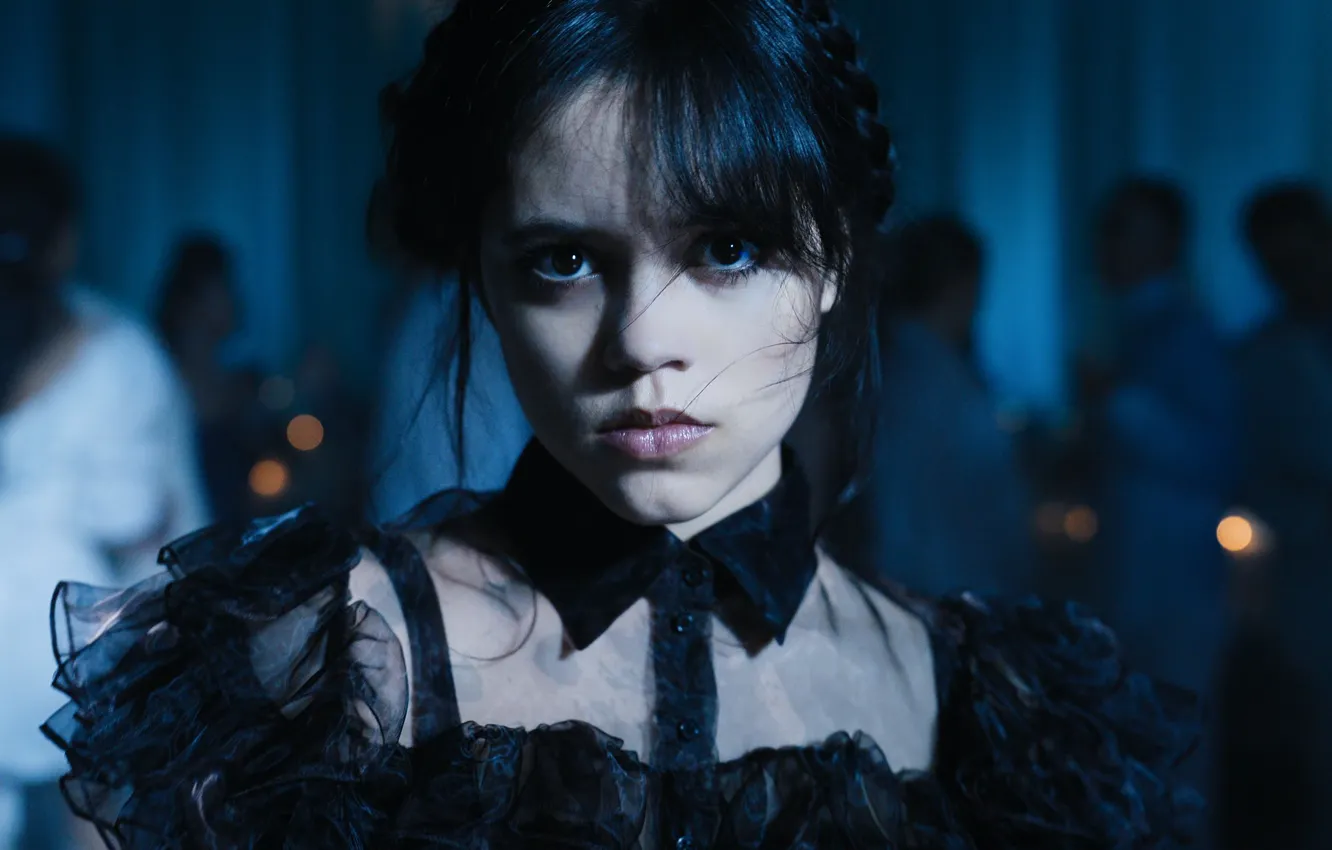 Фото обои Wednesday Addams, Аддамс, Wednesday, Jenna Ortega, Вэнсдей