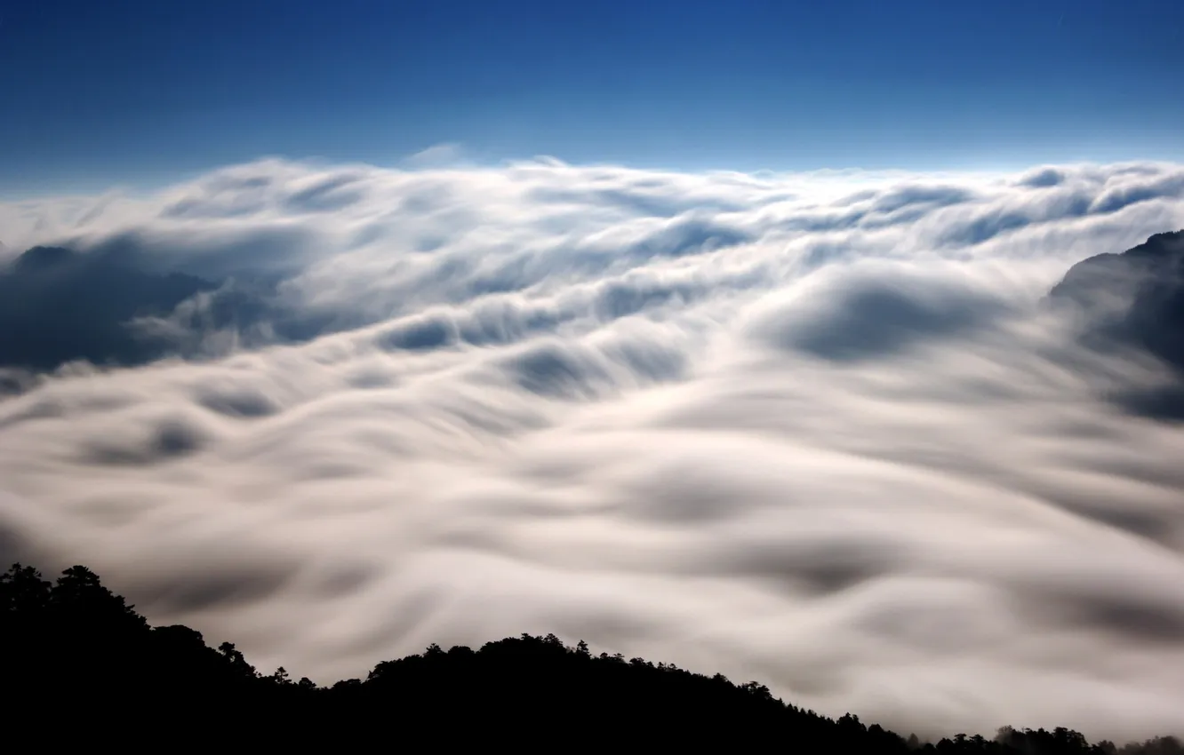 Фото обои облака, горы, Taiwan, Mt. Ho-Hwan Clouds in Nantou
