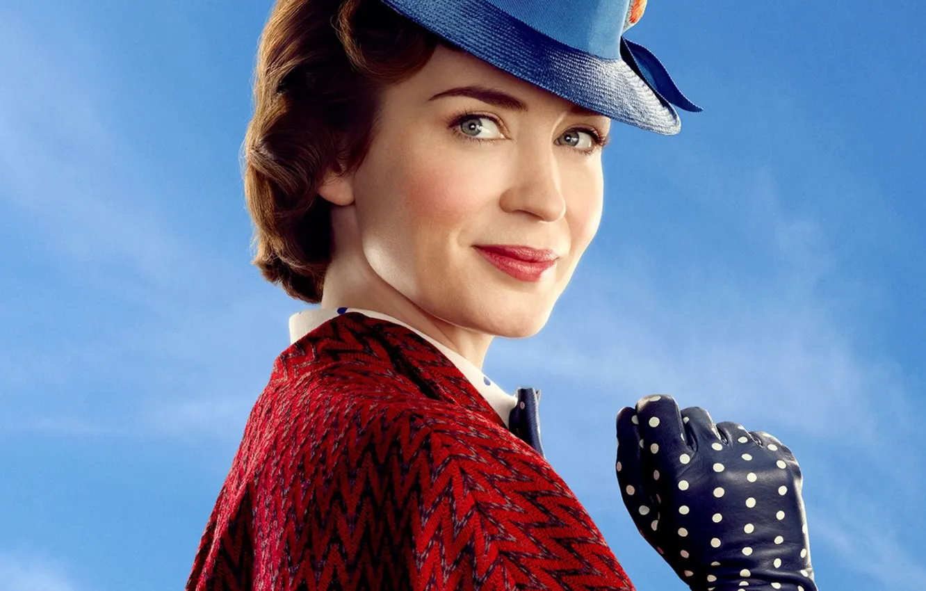 Фото обои Эмили Блант, Emily Blunt, Returns, Mary Poppins Returns, Mary Poppins