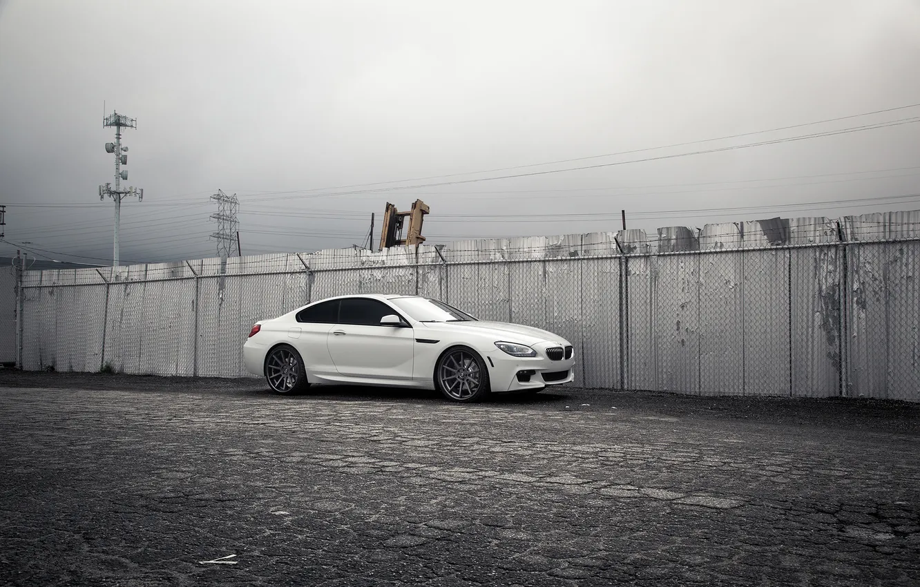 Фото обои BMW, white, tuning, 640i, F13, Giovanna