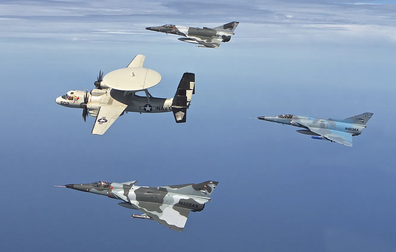 Фото обои полет, истребители, самолёт, бомбардировщики, палубный, Hawkeye, дальнего, обнаружения