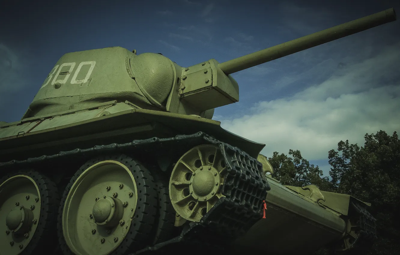 Фото обои памятник, танк, советский, средний, Т-34-85