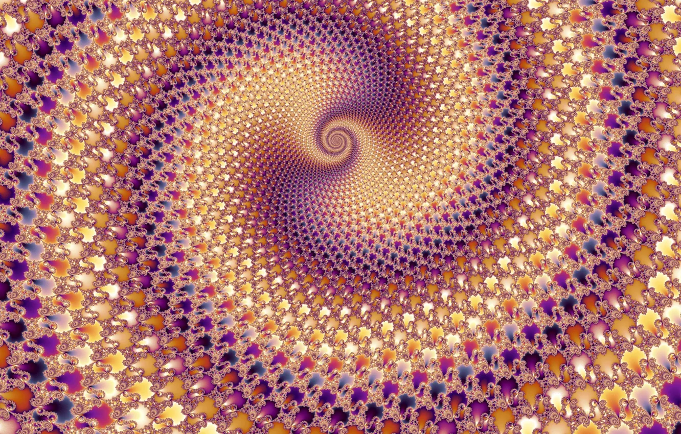 Фото обои круги, спираль, бесконечность