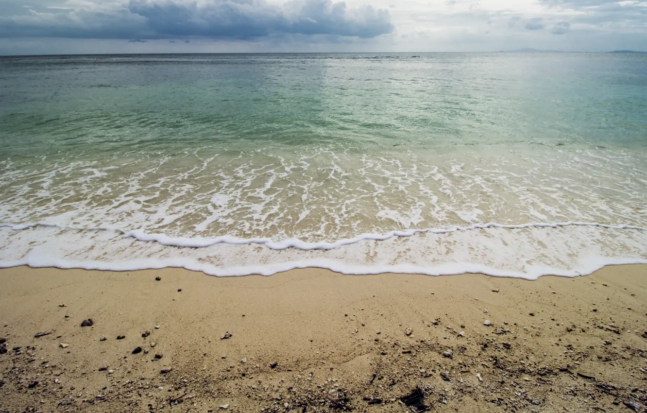 Фото обои песок, море, волны, пляж, лето, summer, beach, sea