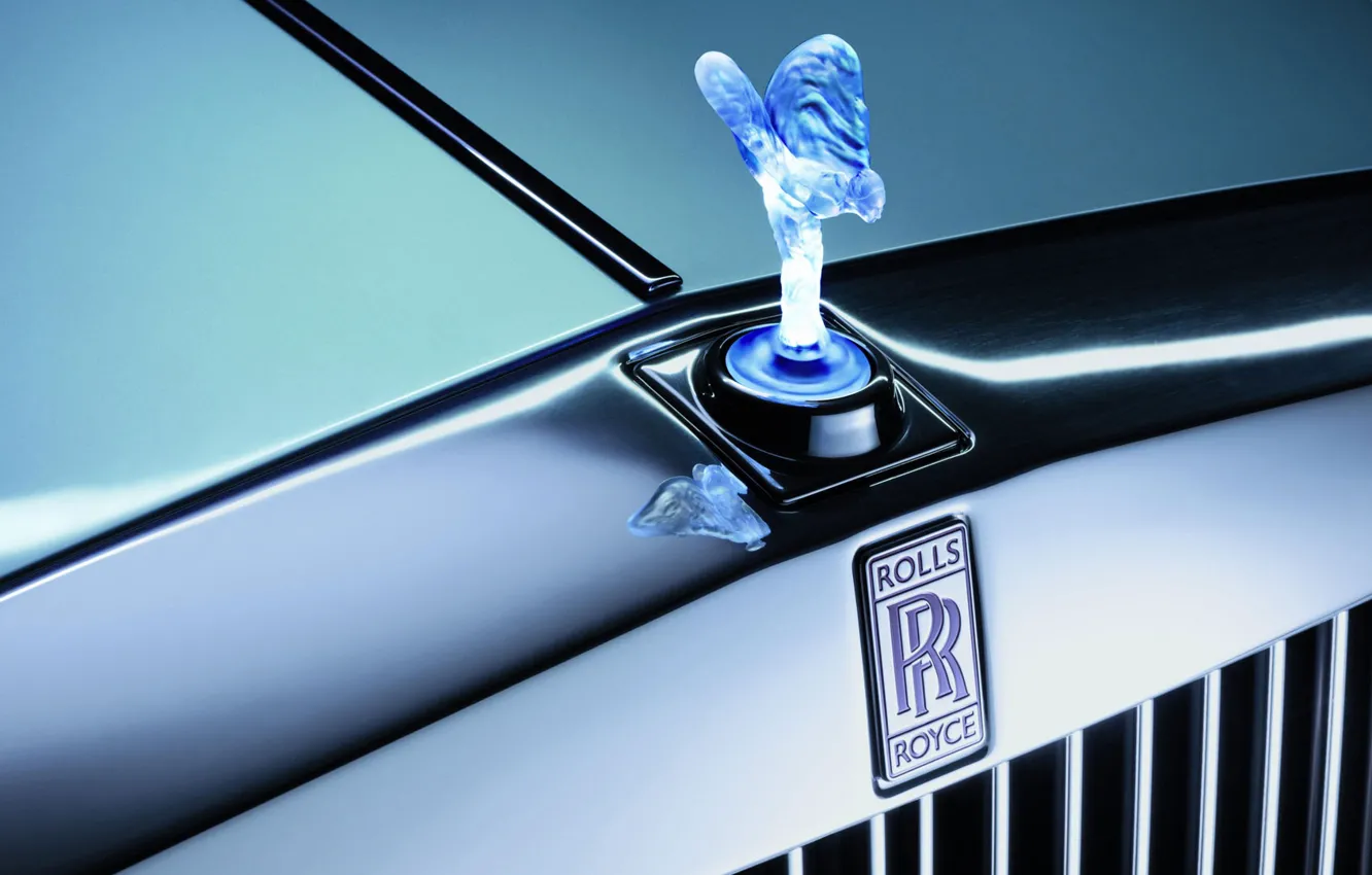 Фото обои Rolls-Royce, решетка, эмблема